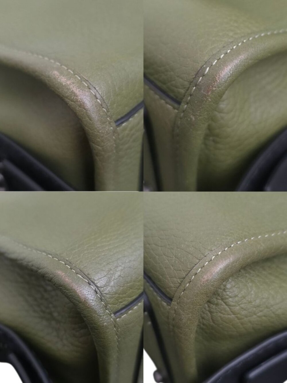 Coach Rogue 25 Bag 1941 Olive Green Pebbled Leather Satchel 54536 - Picture 11 of 11